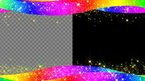 Rainbow Waves Frame