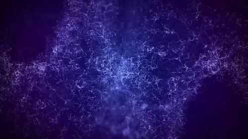 Abstract Glowing Particle Energy Wave Loop Background