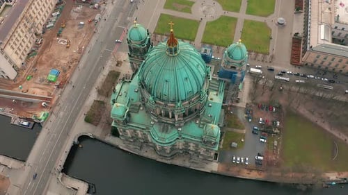 Aerial View the Berlin Cathedral