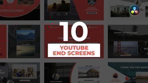 YouTube End Screens for DaVinci Resolve