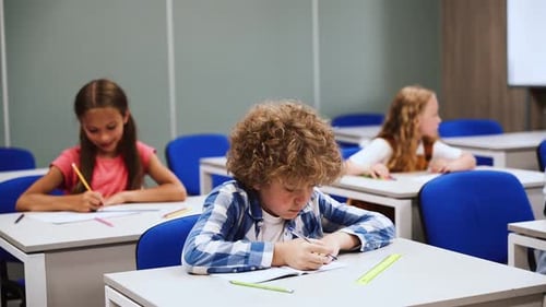 Children at the primary school.