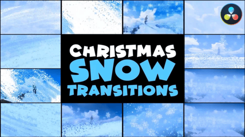 Dynamic Christmas Snow Transitions Pack
