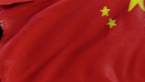Realistic Waving China Flag Animation