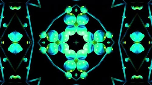 Modèles de kaléidoscope futuriste VJ Loop Mouvement psychédélique Abstrait