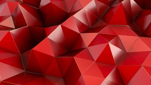 Rotes Polygon Waves 88