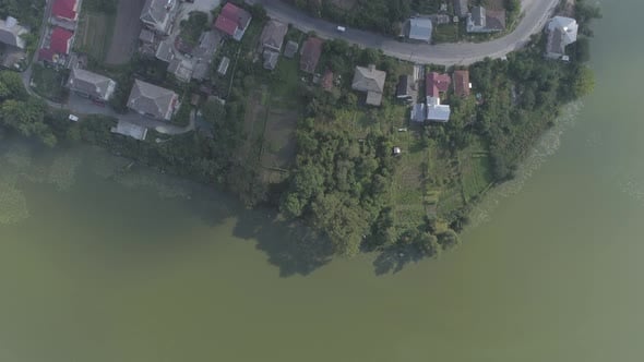 Aerial view of a village, Overhead Stock Footage ft. aerial view ...