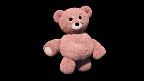 Cute Pink Fluffy Teddy Bear Dancing 3D Animation