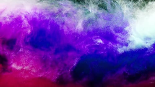 Abstract Swirling Paint in Blue, Purple, Red