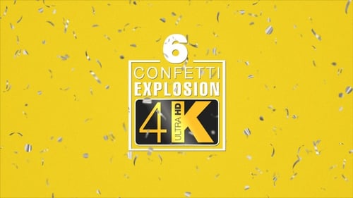 Realistic Silver Confetti Falling Pack Overlay