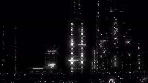 Scifi Digital Smart City zoomout