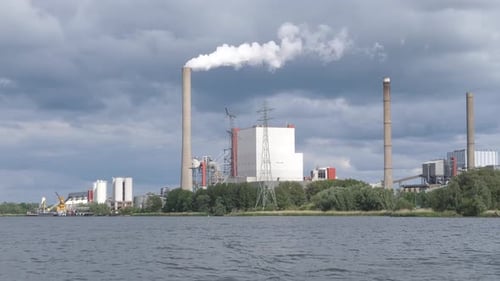Usina elétrica a carvão Amercentrale em Geertruidenberg, Holanda