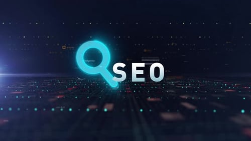 Digitaler Raum Cyber Gehirn Hintergrund Wort Seo