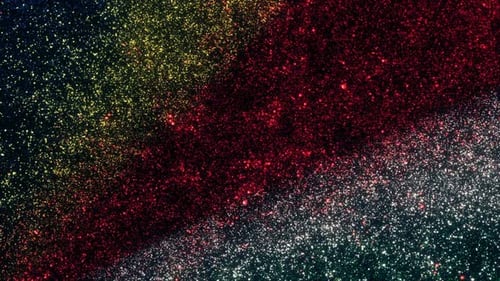 Dynamic Glittering Colorful Particles Abstract Motion Background