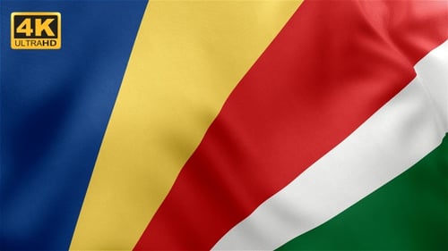 Vibrant Diagonal Striped Flag Waving Loop