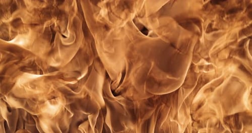 Feuer auf einem schwarzen Hintergrund