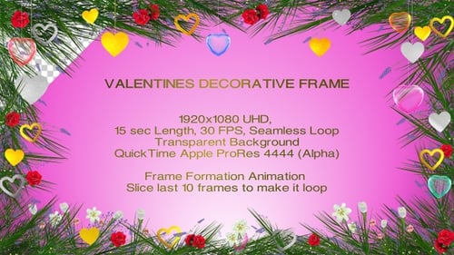 Valentines Day Decorative Frame