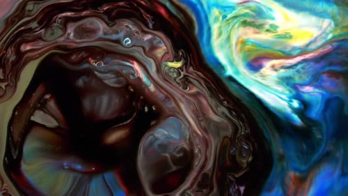 L'encre explose sur le lait
