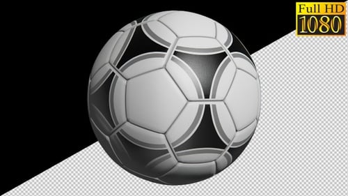 Balón de fútbol en Alpha Channel Loops Pack V2