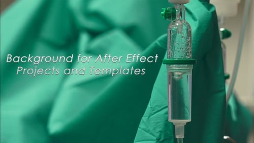 IV Drip Liquid Flowing in Hospital Setting