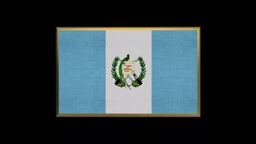 Guatemala National Flag Rotating 3D Animation