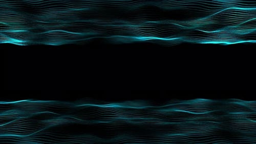 Abstract Digital Wave Lines Background Loop