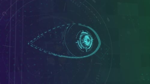Technologie-Hintergrund mit Auge