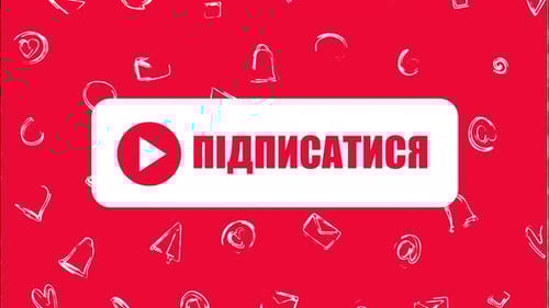 Animated Flat Design Subscribe Button with Doodle Background