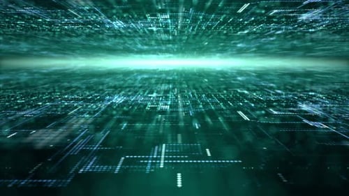 Futuristisches digitales abstraktes Matrix-Partikelraster 10