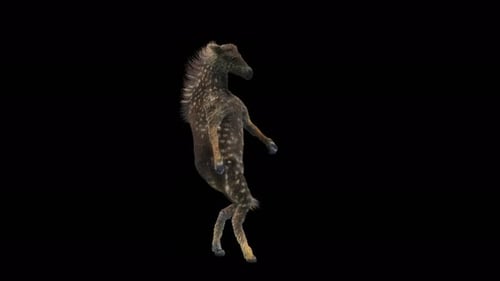 Realistic Fawn-like Creature Dancing on Hind Legs 3D Animation
