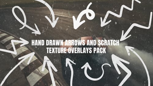 Hand Drawn Arrows and Scratch Overlays Pack