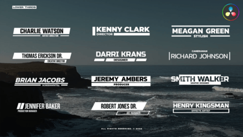 Bold Lower Thirds \ DR