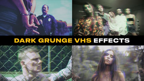 Dark Grunge VHS Effects