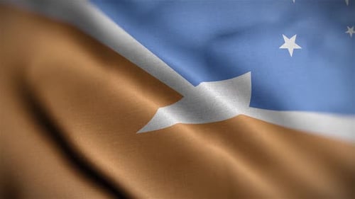 Abstract Stylized Flag Waving Seamless Loop Background