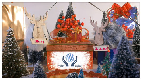 Merry Christmas Shopping Gifts Logo