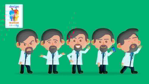 Tiny Doctor Character Animation Kit: Loops and Actions