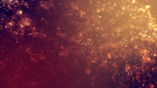 Golden Shimmering Particle Flow Background Animation