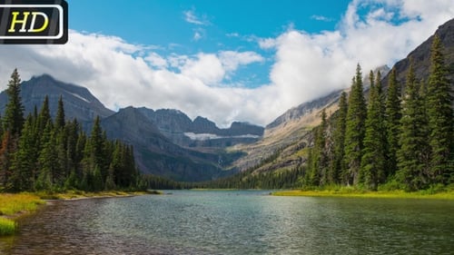 Vue panoramique du Glacier Park