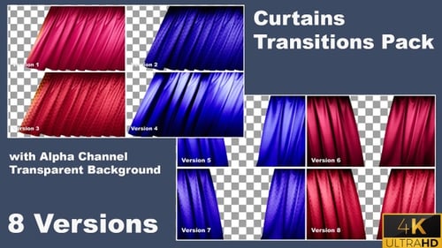 Gardinen Transitions Pack 4K