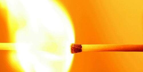 Match Ignites in a Macro Shot