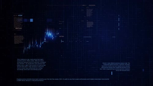 Financial Business Chart with Diagrams and Stock Numbers Showing Profits and Losses Over Time