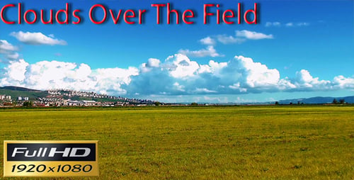 Wolken über dem Feld Zeitraffer