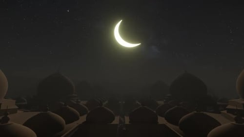 Wüstendüne bei Nacht im Ramadan 05 HD