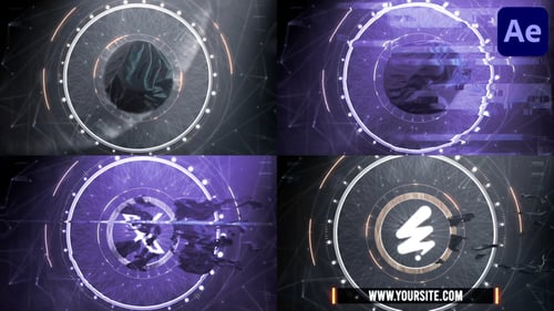 Epic Glitch Logo for After Effects