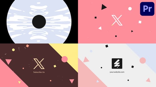 Geometric Flat Design Logo Reveal and Intro Animation