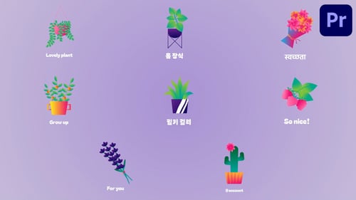 Flora Animations for Premiere Pro