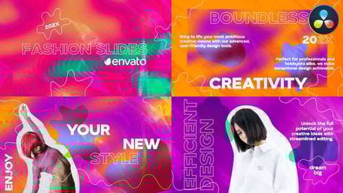 Psychedelic Fashion Scenes for DaVinci Resolve