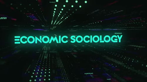 Dynamic Futuristic Economic Sociology Title Animation