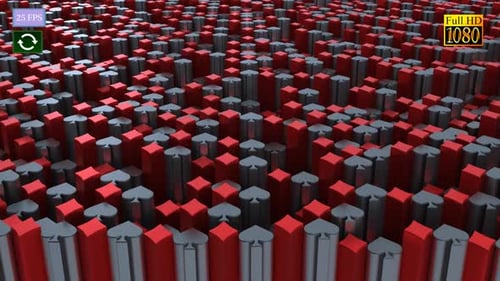 Dynamic Abstract 3D Playing Card Suits Background Animation