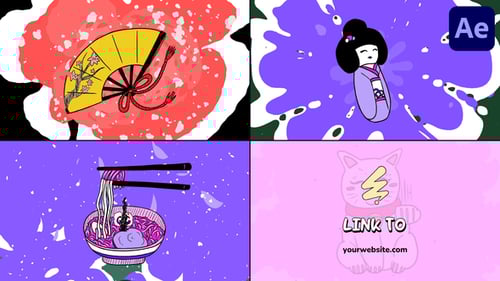 Japanese Morphing Logo for After Effects