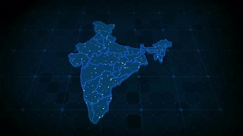 Karte Indien 4k